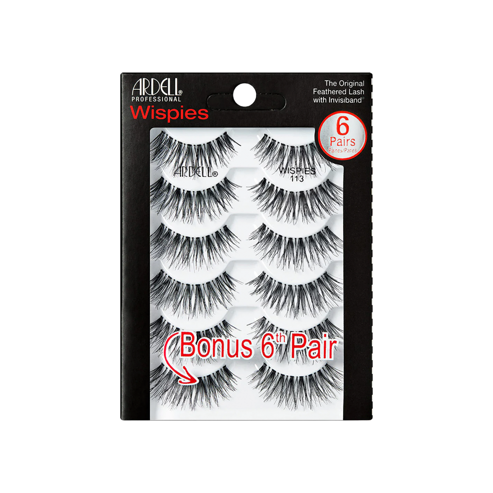 Lash Wispies 113 Black 6 Pair