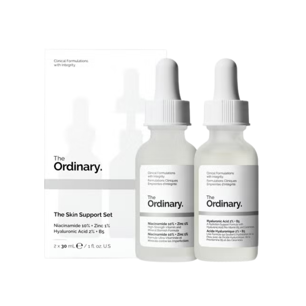 The Skin Support Set. Hyaluronic Acid 2% + B5 30mlNiacinamide 10% + Zinc 1%
